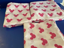 Mickey Mouse Sheet set Twin 3 Piece Pink White