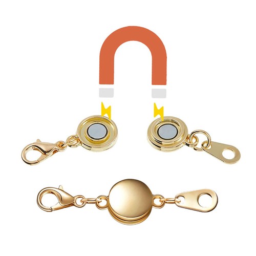 Lobster Clasp Jewelry Necklace Bracelet Extender Chain Strong Magnetic Closure - Picture 3 of 13
