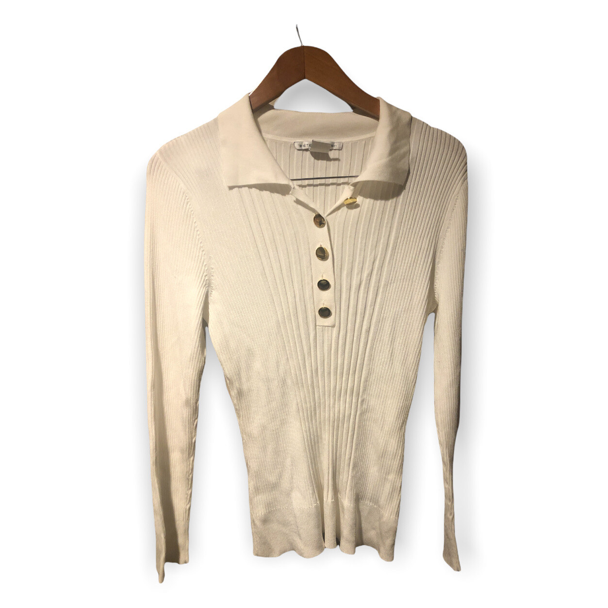 Peter Nygard Slinky Half Button Sweater 