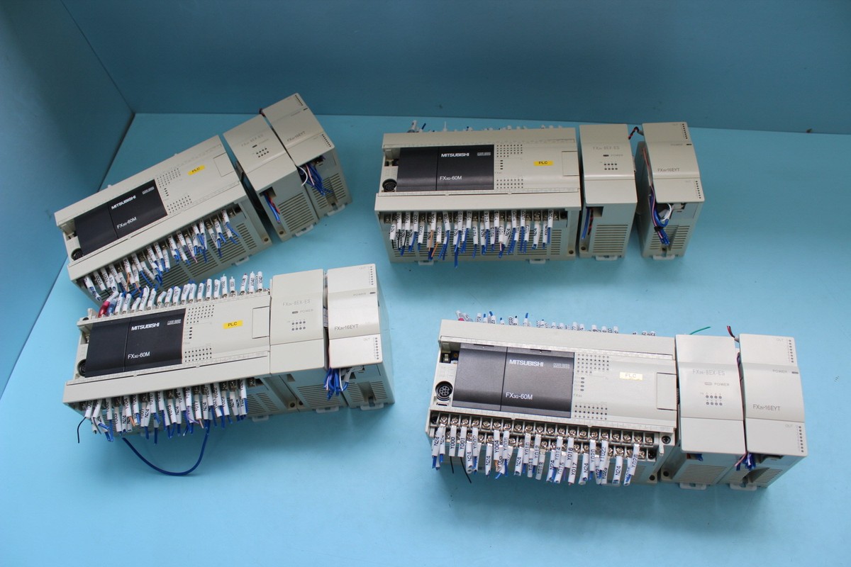 Mitsubishi PLC FX3G-60MT/ES-A FX2N-8EX-ES/UL, 1Pcs, Used Mitsubishi PLC FX3G-60MT/ES-A FX2N-8EX-ES/UL, 1Pcs, Used