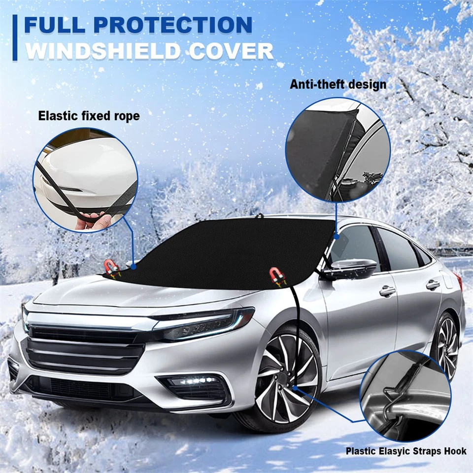 Parabrisas magnético para coche Audi cubierta de nieve escarcha protector UV protector parasol Foto 4 de 4