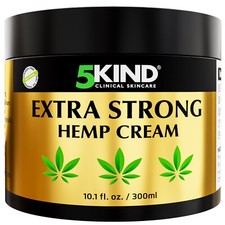 5Kind Hemp Cream Maximum Strength - Natural Relief Cream Rich in Hemp Oil