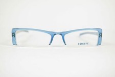 Fossil Toulouse OF 2019 470 Blue Half Rim Glasses Frame New