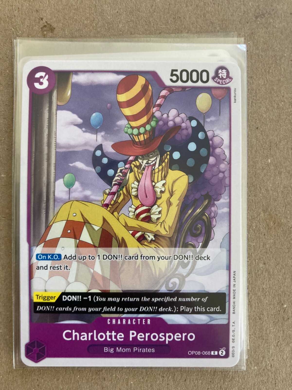 One Piece TWO LEGENDS - CHARLOTTE PEROSPERO #OP08-068 - Mint