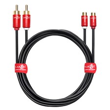 Premium RCA Male to Female Twin SHIELDED Extension Cable OFC Stereo Phono Lead