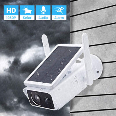 Home Security Camera Outdoor Solar Battery Powered Wireless Wifi HD NEW