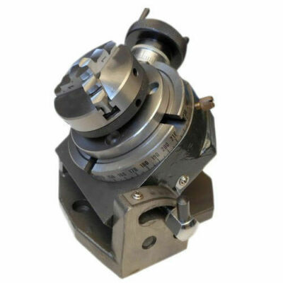 Tilting Rotary Table 3'' 75mm + Lathe Chuck 65mm 3 Jaw + Backplate + T Nuts