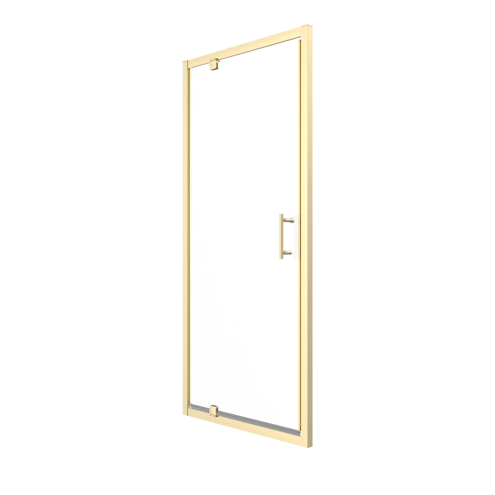 Nes Home 900 X 1850Mm Shower Enclosure Pivot Door Brushed Brass - Image 2