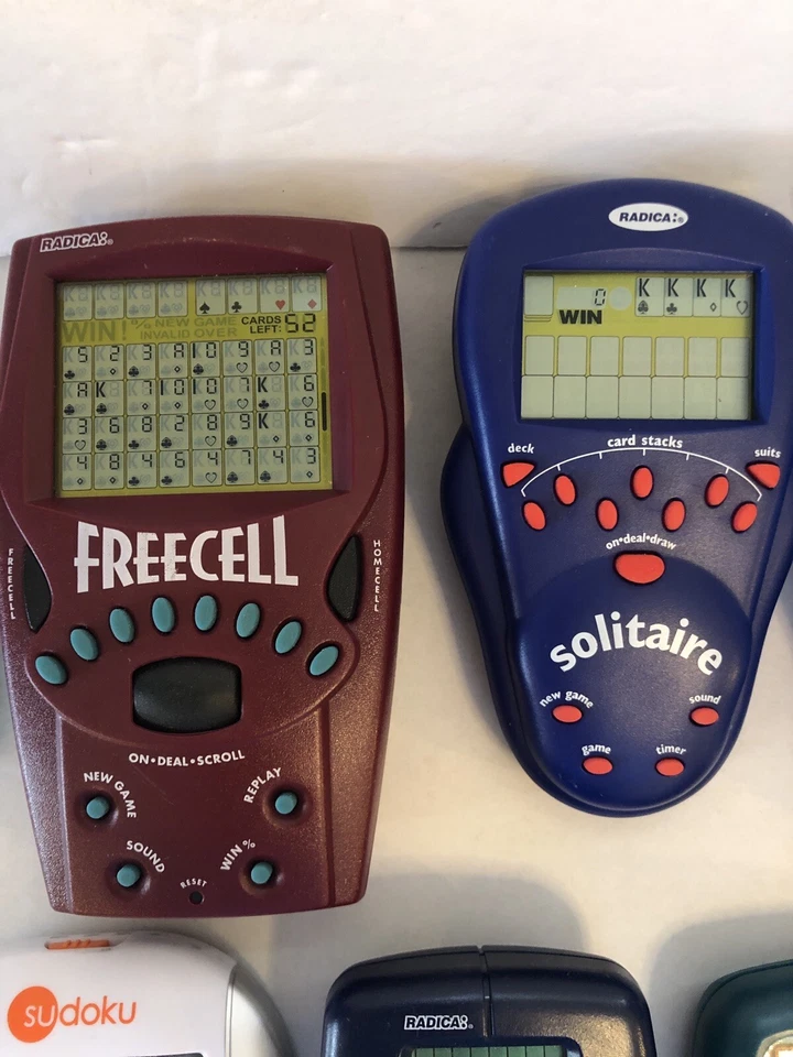 De Colección Tetris Poker Blackjack Sudoku Solitario FreeCell Radica JUEGOS PORTÁTILES Lote 7 Foto 4 de 4