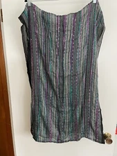 Anika Dali Handmade lightweight Multicolor Infinity Scarf w/Shimmer Gold Thread