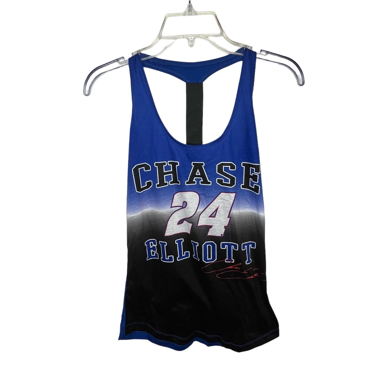 NASCAR Tank Top Women s Shirt Chase Elliott 24 Blue Graphic Tank For Her S M