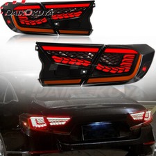 For 2018 19 20 21 22 Honda Accord 10th Gen LED Tail Lights wt Starting Animated