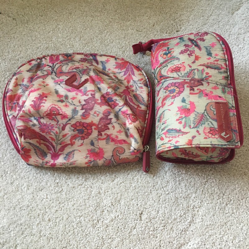 Set of 2 Cosmetic/Makeup Travel Bags. Toilettry Case