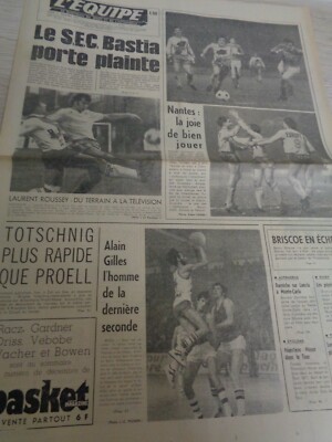 Journal L'Équipe Du 14 Mars 1976 – Édition Originale – Très Bon état
