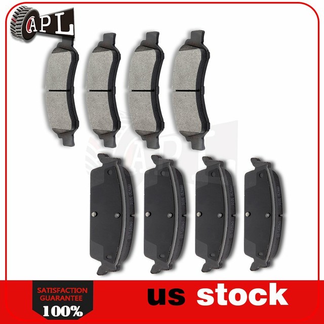 Front + Rear Ceramic Brake Pads For 20112014 Chevrolet Suburban 1500