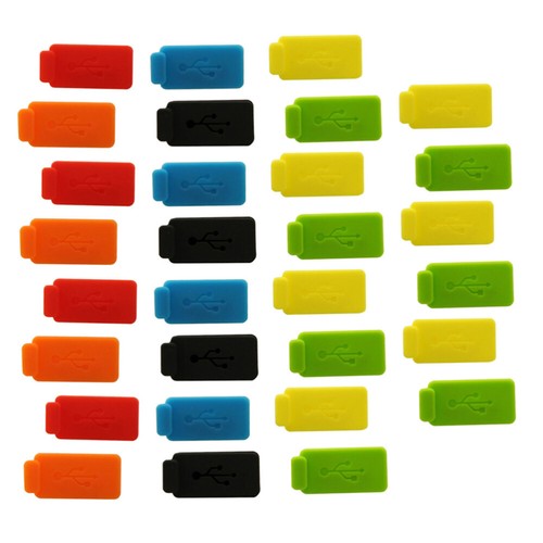 30pcs Silicone Plug USB Port Plug Charger Port Protector fashion plug cover - Zdjęcie 7 z 12