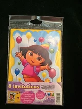 Dora the Explorer Invitations-8ct-Party supplies-birthday