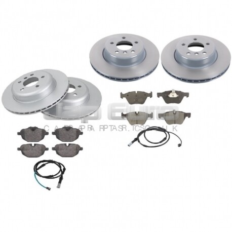 For Bmw 5 Series F10 518d 520d Front & Rear Brake Discs & Pads + Sensor 2011>on - Picture 1 of 1