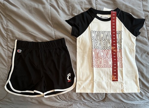 Champion Cincinnati Bearcats Two Piece Short Outfit Unisex 7/8 - Picture 7 of 9