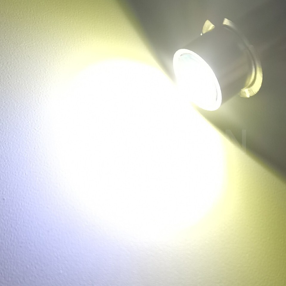 Ampoule LED P13.5S 3W 6000K Blanc Froid - 4.5V - Pour Lampe Torche Intérieure, Vélo Ou Projecteur | Remplacer Globe 2525