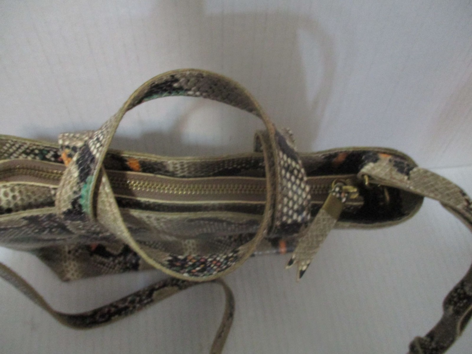 Madwell Brown Orange Python Leather 2-Way Satchel - image 8