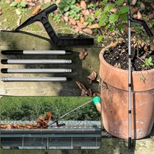 Telescopic Gutter Cleaner 70.8in Roof Gutter Cleaning Tools Splicing Pole Leaves