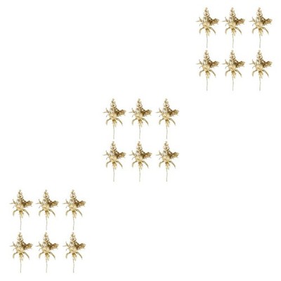  3 Pack Blumengesteck Künstlich Kunstblumen Weihnachtsblumenarrangements