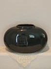 VTG 80s Royal Haeger Black Glossy Simple Classic Organic Design PERFECT VASE
