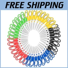 40-Pack 8" All Purpose Scissors Set, Soft Comfort-Grip