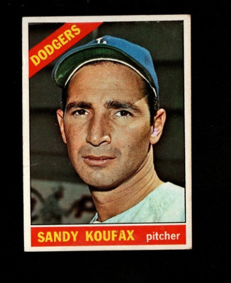 1966 Topps # 100 Sandy Koufax Vg-Ex