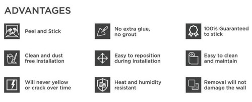 13 Smart Tiles Peel and Stick Backsplash Hexagone Travertino Tiles, Ceramic Look - Picture 6 of 11
