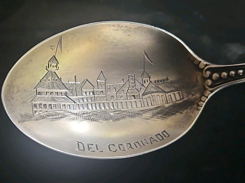 Sterling Silver 16 Gram Vintage Hotel Del Coronado California Souvenir Spoon