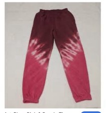 NEW Art Class Kid's Red Cozy Tie Dye Jogger Sweatpants Size Large 10/12 
