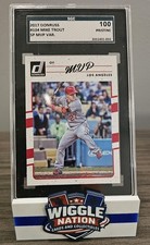 RARE​! Mike Trout 2017 Donruss Short Print White MVP Variation SGC 10