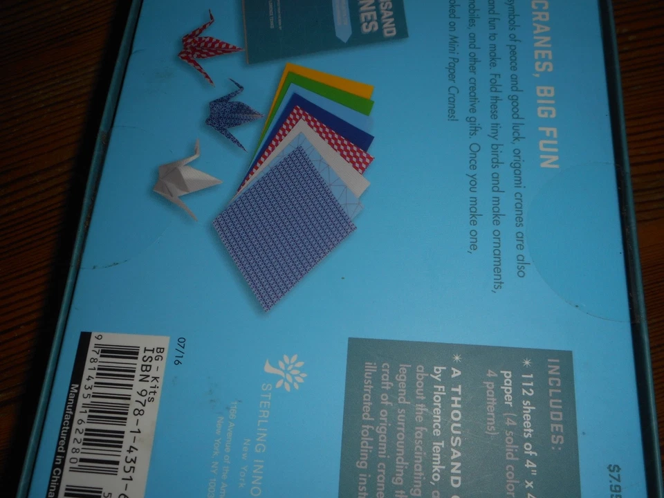 NEW Sterling Innovation A Thousand Cranes by FLorence Temko + 112 Origami Sheets - Image 3 of 4