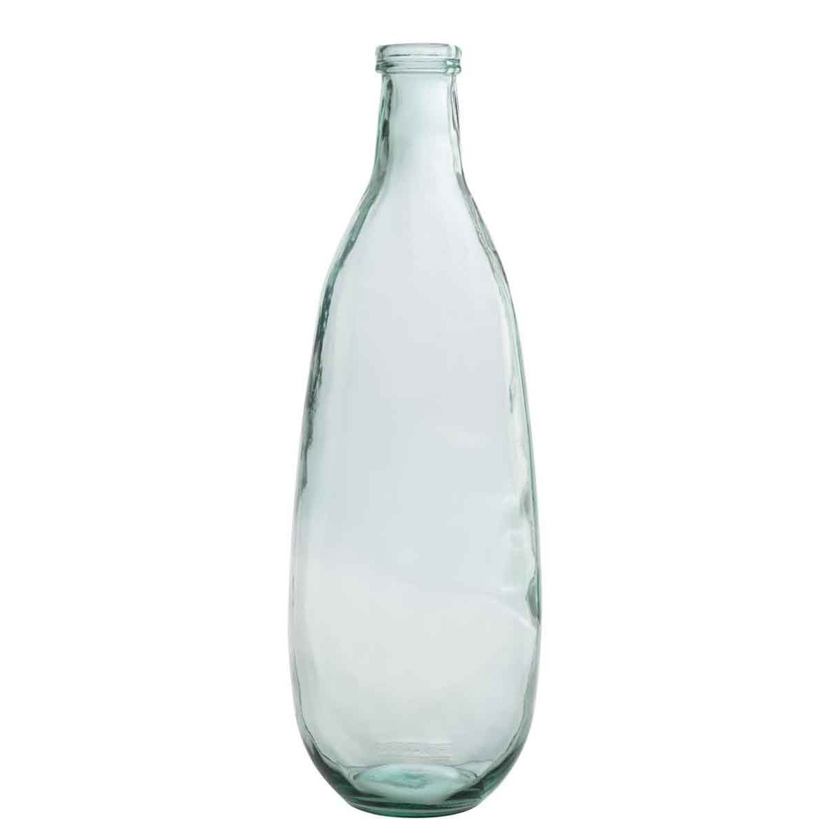 Grand vase bouteille transparent de 75cm stable pour grandes branches