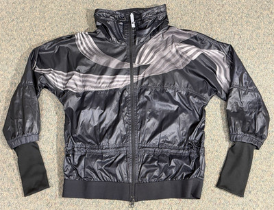 Adidas Stella McCartney Track Jacket Women's S Full Zip Black/Gray Tennis Trail