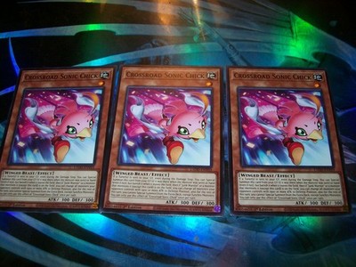 3x Crossroad Sonic Chick 1st Edition Common L5DD-ENY03 Yu-Gi-Oh!