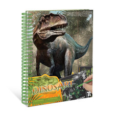 DinosArt Creative Book-Scratch and Sketch Fourteen dinosaur drawings