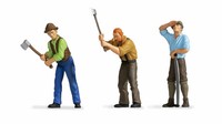 Noch HolzfäLler Figurenset, Mit Beweglichen Figuren, Aus Kunststoff FüR Die Spur