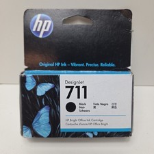 NEW GENUINE - HP 711 38ml BLACK Ink Cartridge - CZ129A - Sealed Ugly Box 2028