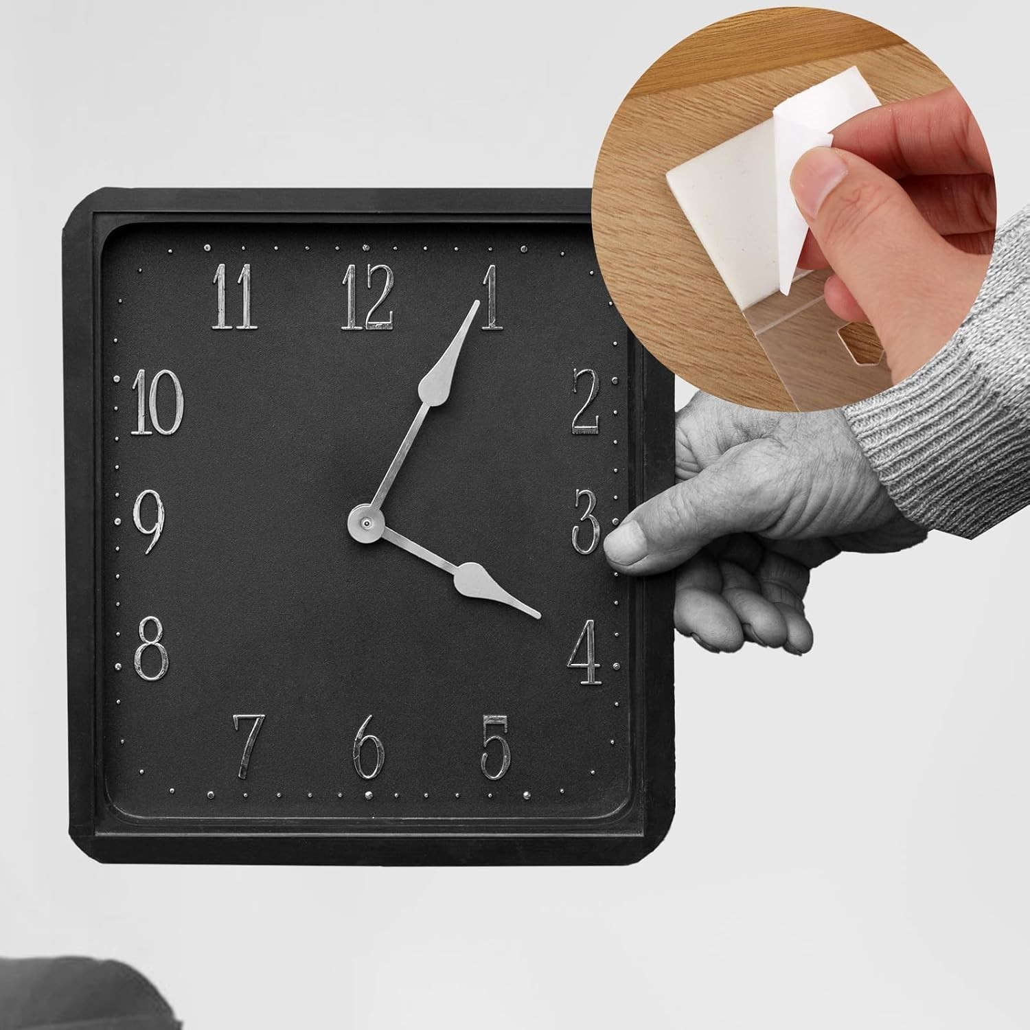 30PCS Adhesive Picture Hangers No Nail Sawtooth Hooks Stick On Wall Frame Hanger