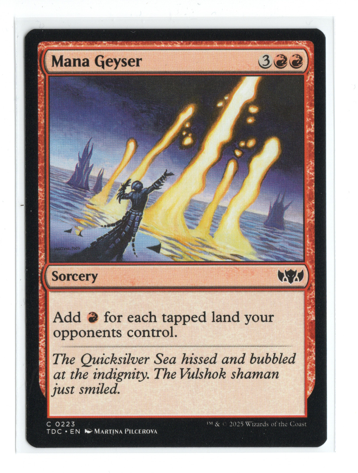MTG - Mana Geyser  - Normal - Tarkir Dragonstorm Commander TDC - NM