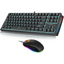 Mechanical Keyboard and Mouse, E-YOOSO Z-737 Wired Gaming Keyboard and Mouse