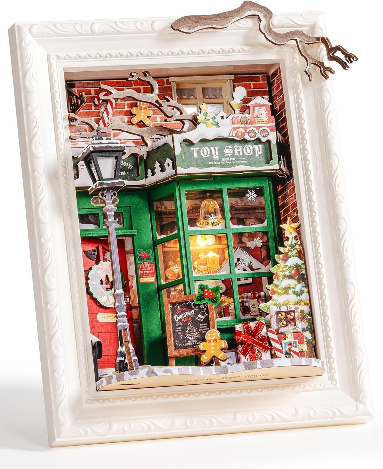 Rolife Santa's Toy Shop Picture frame puzzle 122PCS Christmas Child Gift