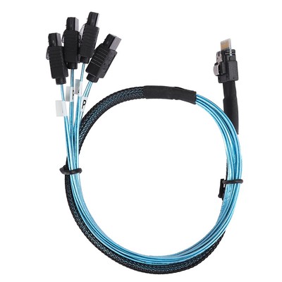12Gbps Connecting Line MINI SAS 38p SFF 8654 To 4x Server Data Transmis Fit