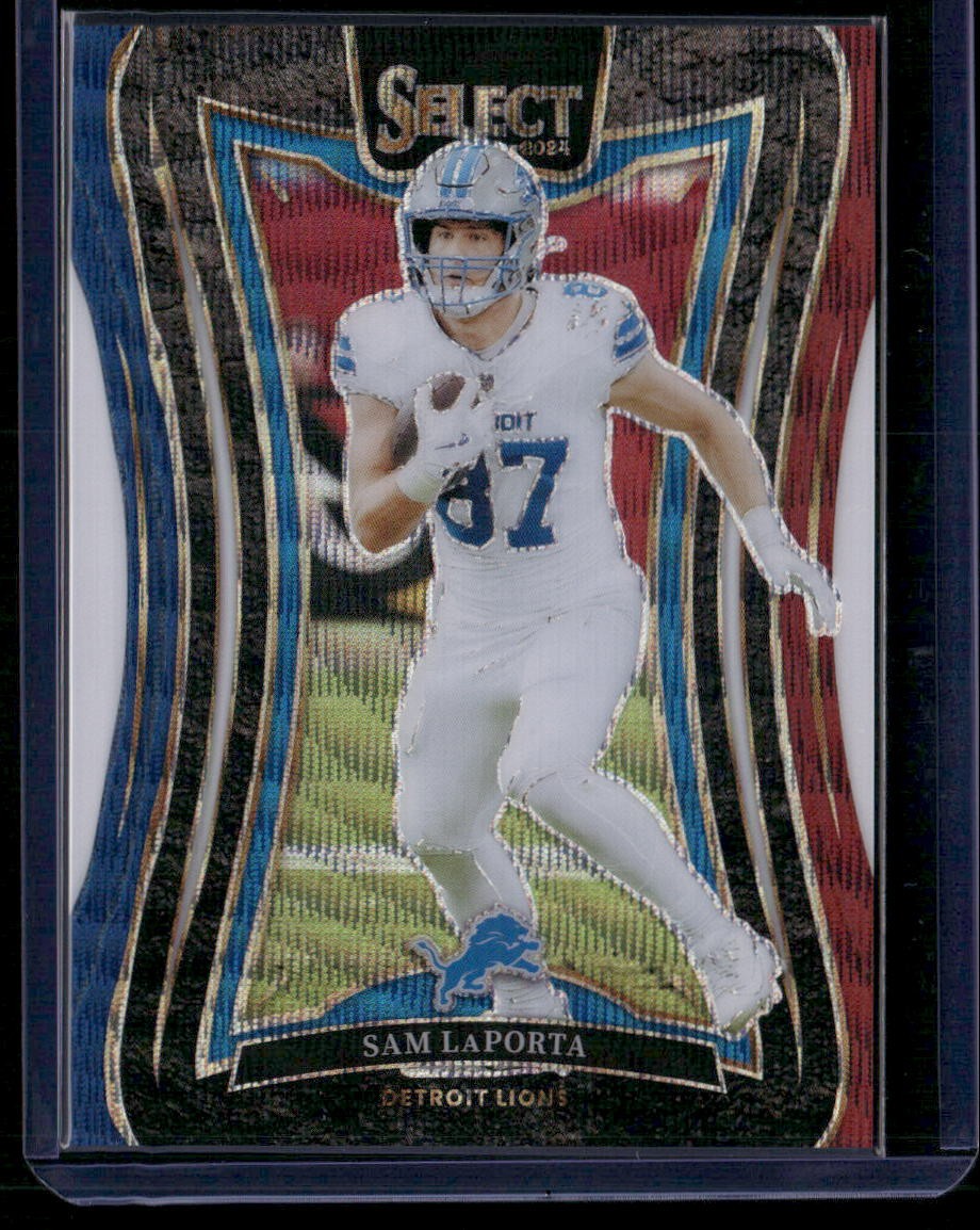 2024 Panini Select #374 Sam LaPorta Tri-Color Prizm #/149