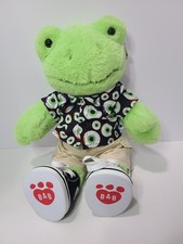 BUILD A BEAR SPRING FROG Green With Halloween Shirt