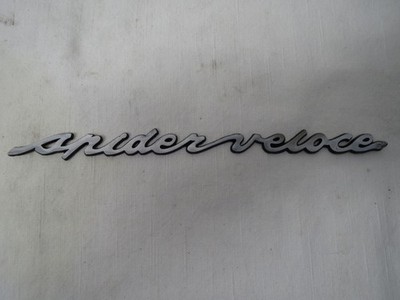 Alfa Romeo Factory SPIDER VELOCE SIDE SCRIPT EMBLEM Series 2 and 3