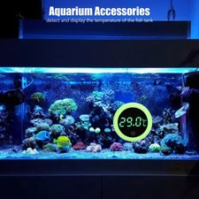 LED Touch Screen Fish Tank Thermometer Accurate Display Easy Reading Low Energy